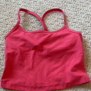 Red Strappy Crop Top